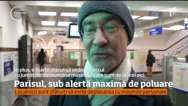 Poluarea a atins cote îngrijorătoare la Paris! Parizienii au fost obligaţi să-şi lase maşinile acasă