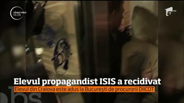 Elevul de 18 ani din Craiova, simpatizant al ISIS, ajunge pe mâinile procurorilor DIICOT din Bucureşti!