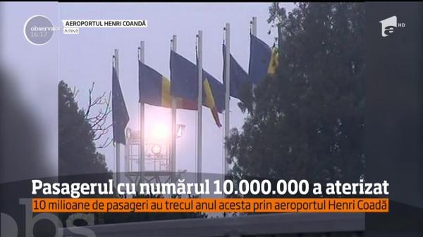 10 milioane de pasageri au trecut în 2016 prin aeroportul Henri Coandă