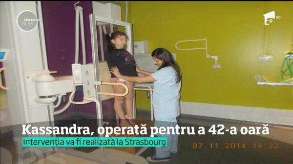 Kassandra, fiica adoptiva a lui Iosif Rotariu, se pregăteşte de operaţia cu numărul 42