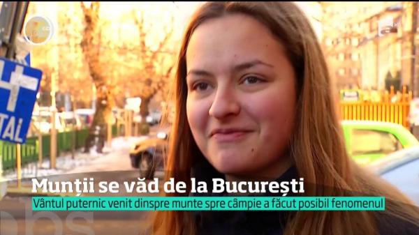 Fenomen rar! Munţii Carpaţi s-au putut vedea şi de la Bucureşti!