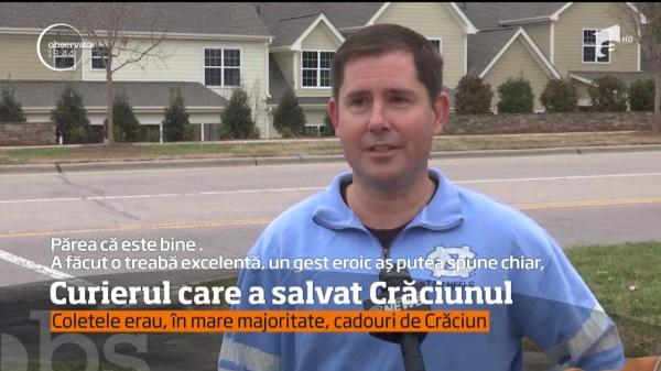 Curierul care a salvat Crăciunul din FLĂCĂRI