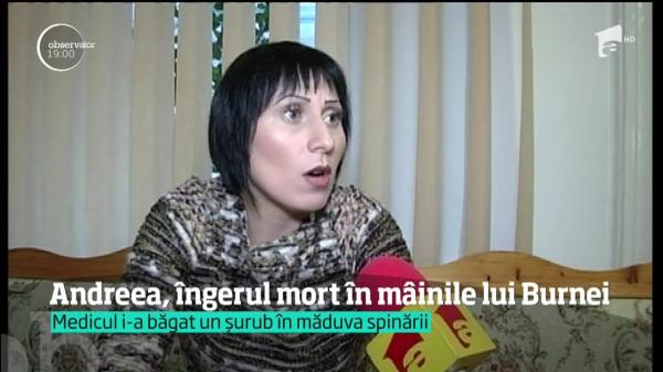 O POVESTE TERIBILĂ: Andreea, îngerul mort în mâinile medicului Gheorghe Burnei