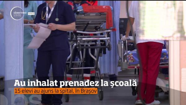 15 elevi de la un liceu din Braşov au ajuns la spital intoxicaţi cu prenadez