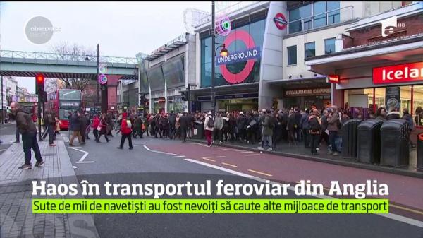 Haosul a cuprins căile ferate suburbane din jurul Londrei, în urma celei mai ample greve din ultimii 20 de ani