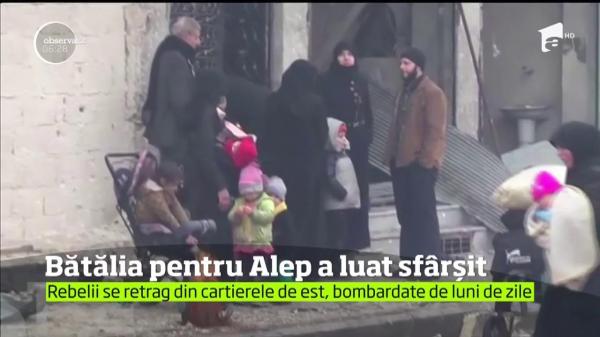 Bătălia pentru Alep a luat sfârşit. Armata siriană a ocupat cartierele de est
