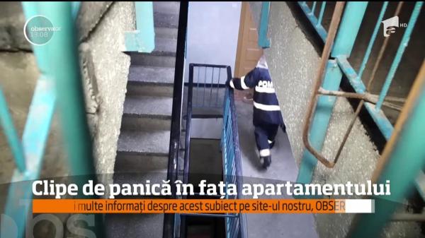 Clipe de panică în fața unui apartament din Botoşani: O bătrână a chemat pmpierii când nepoata ei nu a mai răspuns