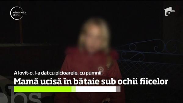 Crimă de o cruzime extremă, într-un sat din Bacău. Un bărbat şi-a bătut concubina de faţă cu fiicele ei până când a omorât-o