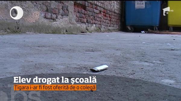 Un elev de clasa a zecea a ajuns la spital, după ce a fumat în curtea şcolii o ţigară cu canabis!