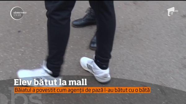 Incident la Botoşani: Un elev a fost bătut la mall de agenții de pază