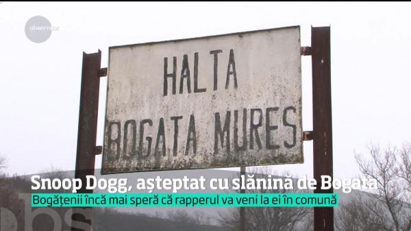 Snoop Dogg, așteptat cu slănină de locuitorii din Bogata