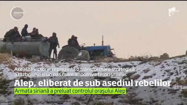 Alep, eliberat de sub asediul rebelilor