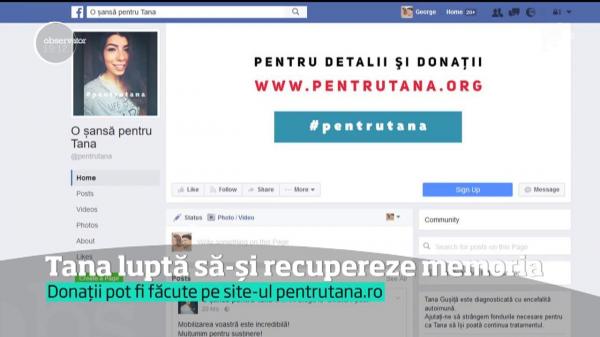 Mobilizare emoţionantă pentru Tana, o tânără de 20 de ani, diagnosticată cu o boală gravă (VIDEO)