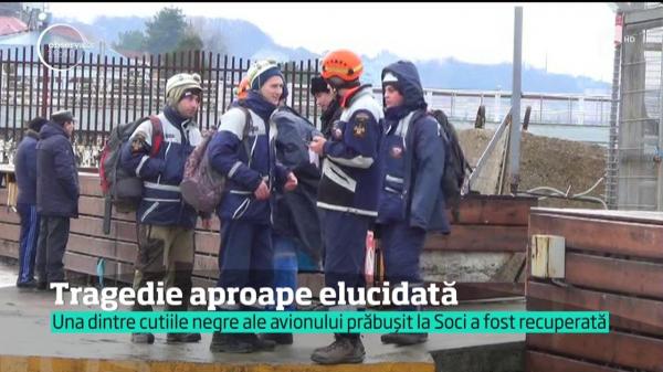 Una dintre cutiile negre ale avionului prăbușit la Soci a fost recuperată