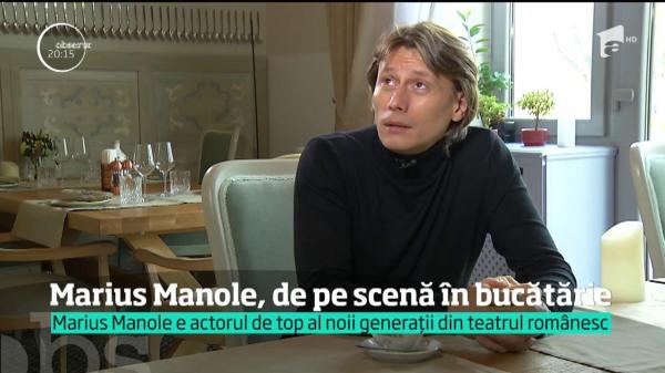 Marius Manole, de pe scenă în bucătărie