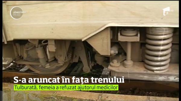 Scenă înfiorătoare în gara din Constanţa! O femeie s-a aruncat în faţa unui tren