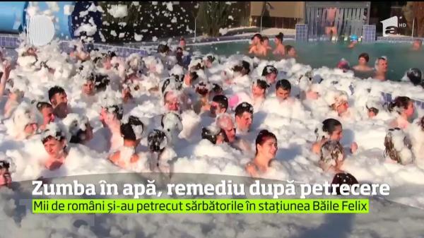 Zumba în apă, remediu după petrecerea de Revelion