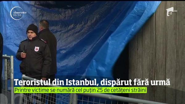 Teroristul care a ucis 39 de oameni într-un club din Istanbul, în continuare în libertate