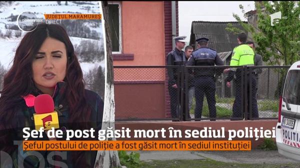 Şeful de post de la poliţia locală din Maramureş a fost găsit mort în sediul instituţiei