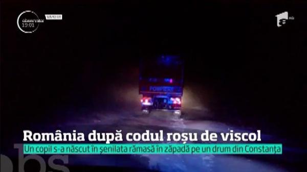 România după codul roşu de viscol. Sate din Buzău și Constanța ÎNGROPATE în zăpada viscolită (VIDEO)