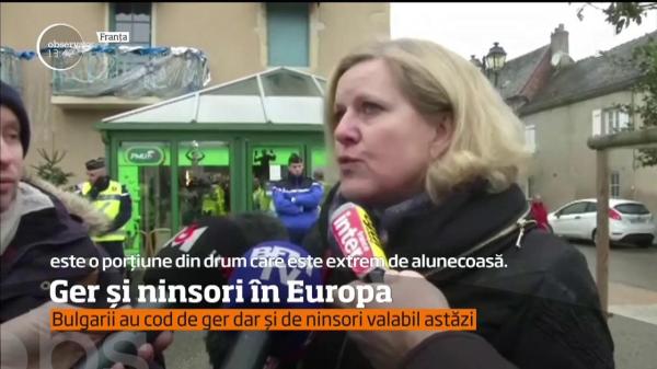 Iarna grea a pus stăpânire pe întreaga Europă, nu doar pe România