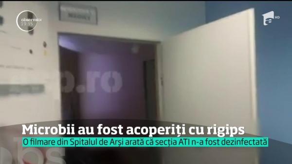 Microbii din Spitalul de Arşi au fost trataţi cu nepăsare, nu cu dezinfectant