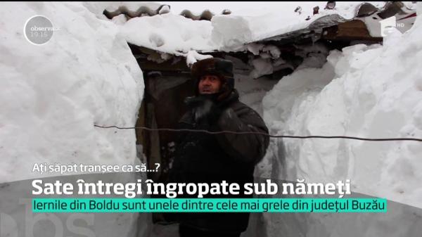 Iernile din localitatea Boldu, unele dintre cele mai grele din județul Buzău
