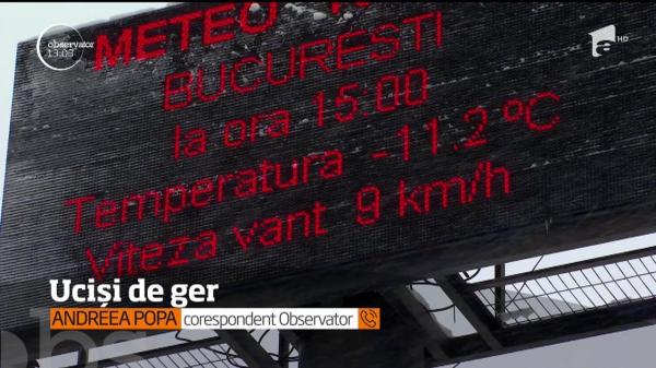În ultimele 24 de ore, 5 oameni suferinzi au murit din cauza gerului