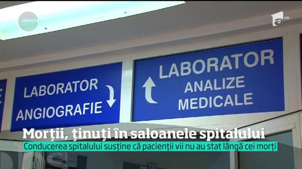 La Spitalul Județean din Pitești, cadavrele au fost ținute în saloane și pe hol