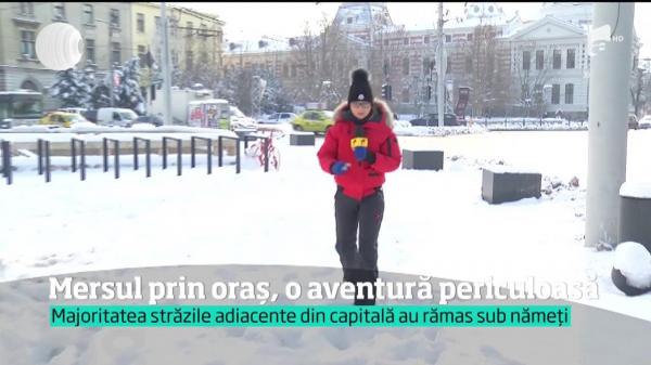 Mersul prin Capitală, o aventură periculoasă
