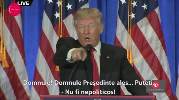 Fără precedent în America: Război total între Donald Trump şi CNN, transmis în direct, în toată lumea. Voi sunteţi "ştiri false"! (VIDEO)