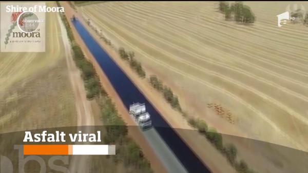 Un clip cu asflatarea unui drum din Australia a devenit viral (VIDEO)