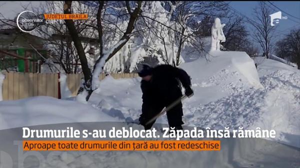 Pârtieee, s-au deblocat drumurile! Dar ce facem cu zăpada? (VIDEO)