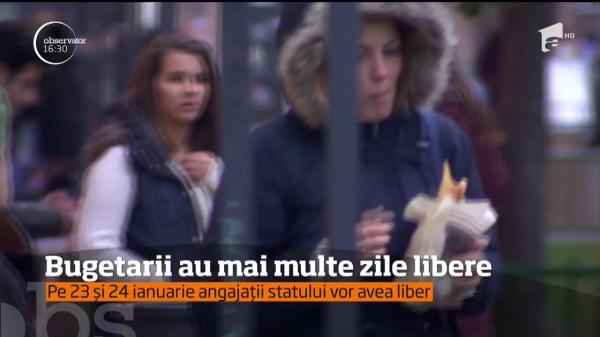 Mai multe ZILE LIBERE pentru BUGETARI! Când vor avea liber angajaţii statului