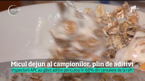 Micul dejun al campionilor, plin de aditivi! Cerealele de dimineaţă le-ar putea provoca probleme de sănătate micuţilor