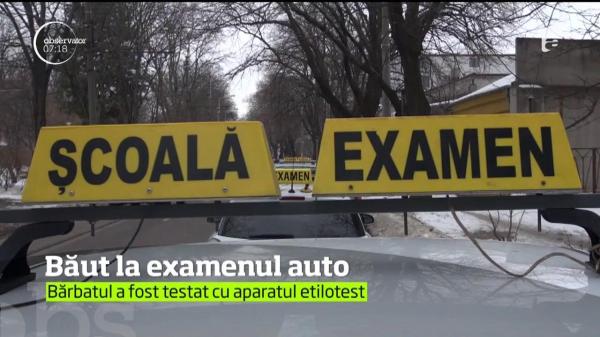 Culmea tupeului! Un șofer a venit băut la examenul pentru redobândirea permisului auto