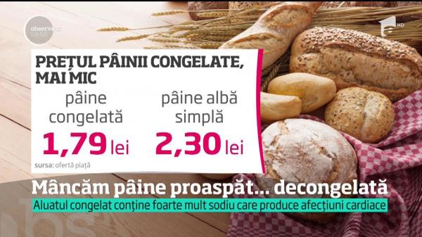 Avertismentul medicilor legat de pâinea şi produsele de patiserie congelate