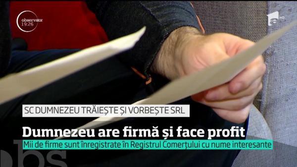 Românii dau nume trăznite firmelor lor: SC Dumnezeu trăieşte şi vorbeşte SRL