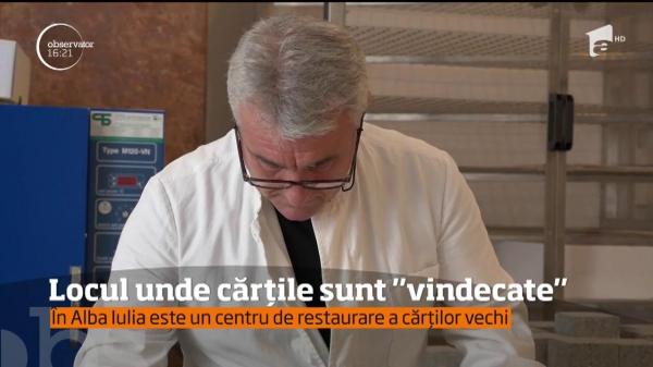 Locul unde cărțile sunt "vindecate". În Alba Iulia este un centru de restaurare a cărților vechi