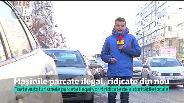 Legea intră în vigoare sâmbătă, dar maşinile parcate ilegal nu vor fi încă ridicate, în Bucureşti