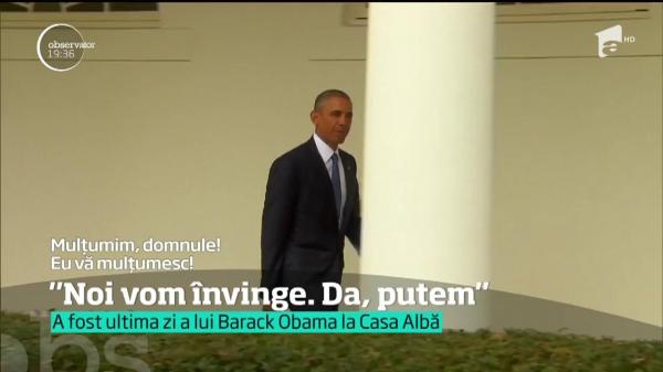 Barack Obama se desparte de Casa Albă