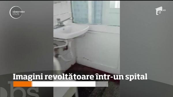 Imagini revoltătoare într-un spital din Tecuci! Un pacient a filmat pereții plini de igrasie (VIDEO)