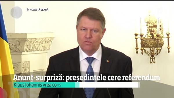 Anunţ şoc de la Cotroceni! După protestele din stradă, preşedintele Klaus Iohannis a cerut referendum