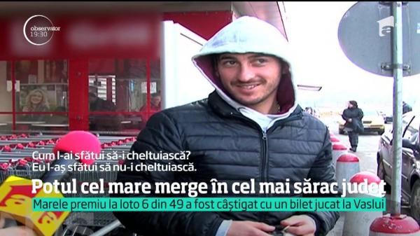 Unul dintre cele mai sărace judeţe din România are un nou milionar. Câştigătorul premiului de la Loto şi-ar putea cumpăra 100 de apartamente cu trei camere