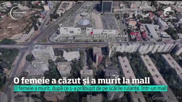 O femeia a murit după ce a căzut 13 metri în gol, la mall