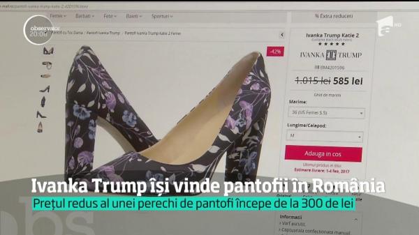 Ivanka Trump, fiica celui mai puternic om de pe planetă, își vinde pantofii în România