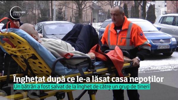 Un bătrân din Reşiţa a fost salvat de la moarte de către un grup de oameni inimoşi