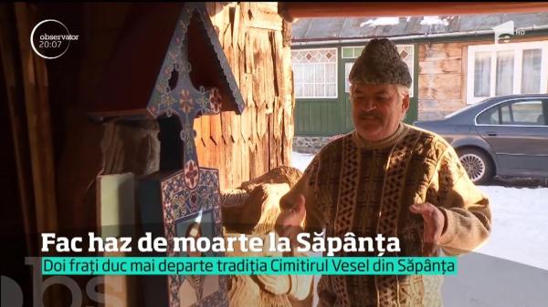 Doi fraţi duc mai departe tradiția Cimitirului Vesel din Săpânţa