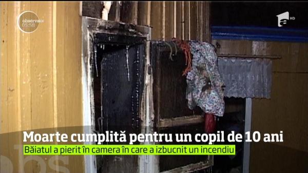 Lipsa mamei i-a fost fatală unui copil cu autism, în Maramureş. A fost înconjurat de flăcări în casă.