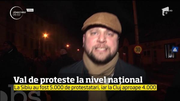 Proteste masive şi în țară, după modificarea Codului Penal